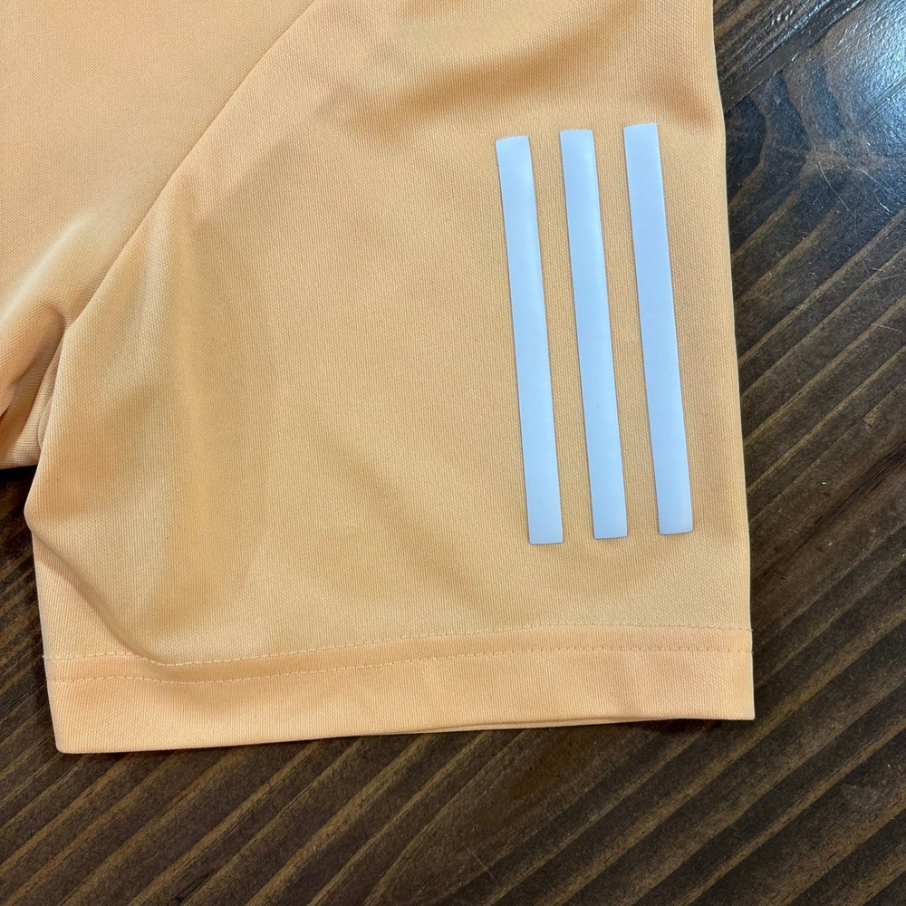 Adidas Golf Polo Shirt Mens XL Orange Short Sleeve 3-Stripe Performance RN88387 - Picture 7 of 9